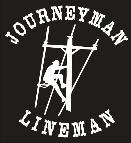 journeyman. Journeyman Lineman Vinyl Decal