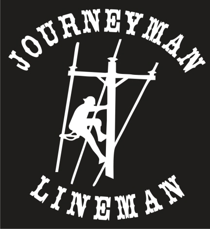 Journeyman Lineman Vinyl Decal journeyman. Journeyman Lineman Vinyl Decal