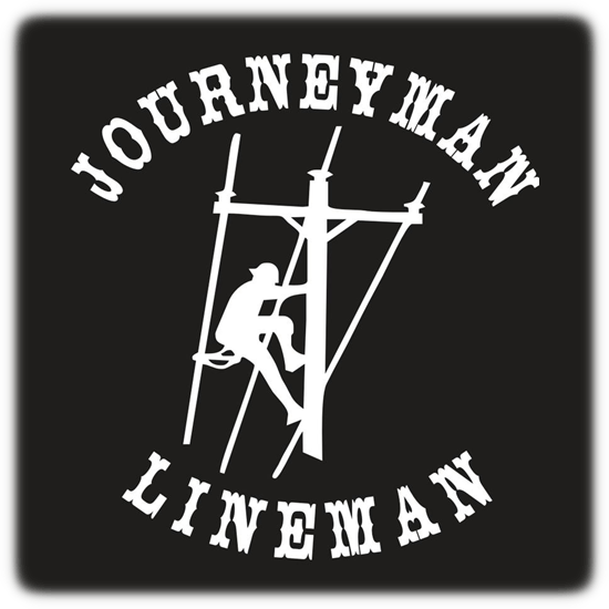Journeyman Lineman Vinyl Decal journeyman. Journeyman Lineman Vinyl Decal